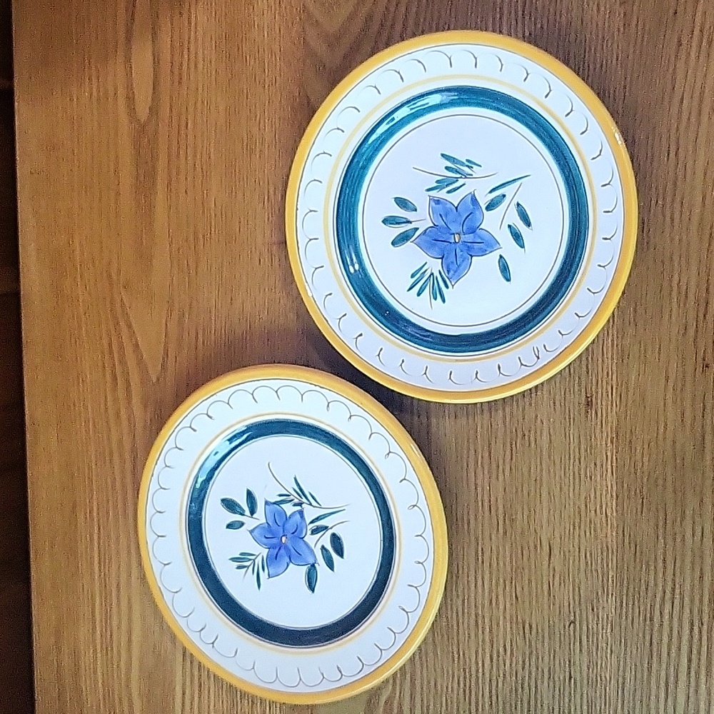 Stangl Pottery Garden Flower Bread & Butter Plates